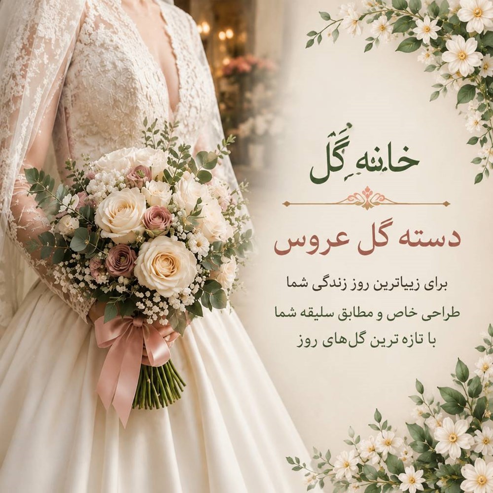 دسته گل عروس